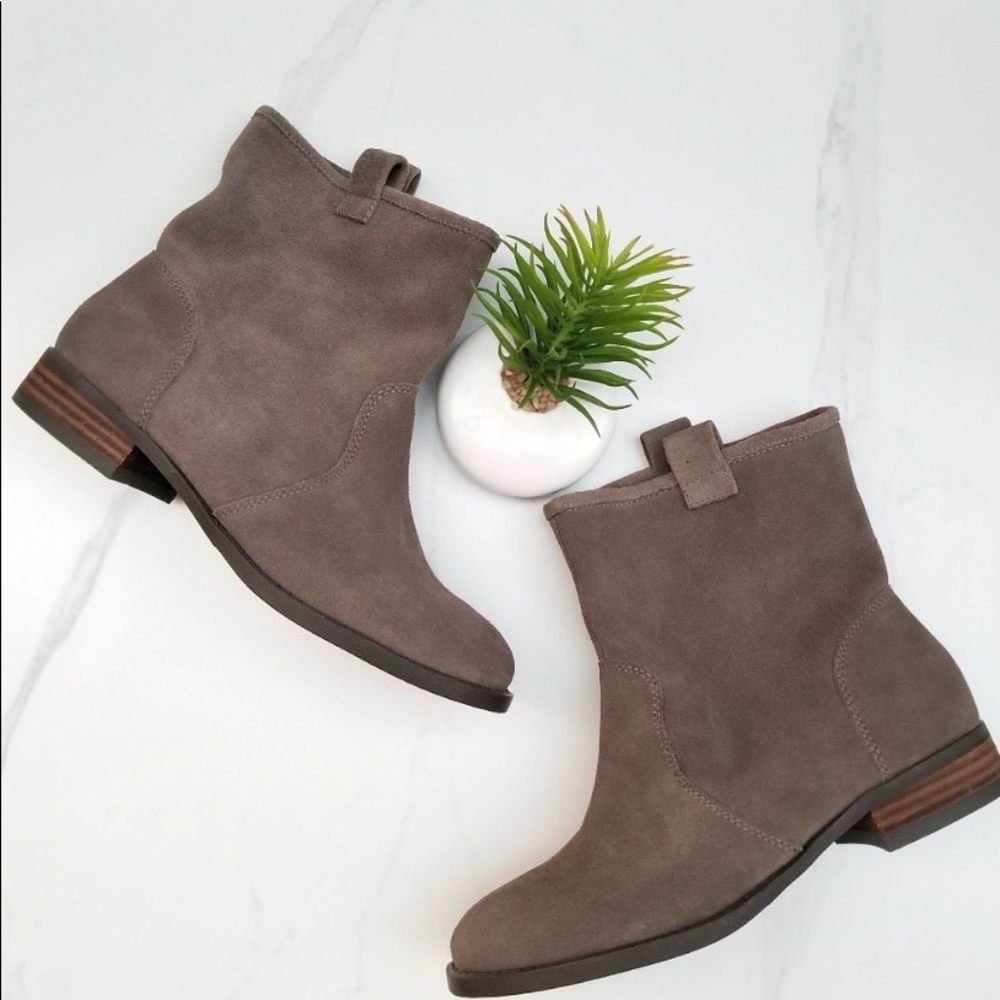 Sole Society Natasha Slouch Ankle Boot Taupe